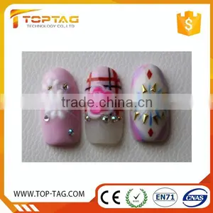 Durable Flashing Light NFC Rfid Micro Finger Nail Sticker For Women thumbnail-3