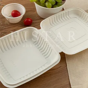 Corn Starch Lunch Boxes Disposable Biodegradable Takeaway Lunch Boxes thumbnail-2