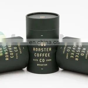 Fancy Coffee Packaging Custom Box Cylindrical Paper Box thumbnail-5
