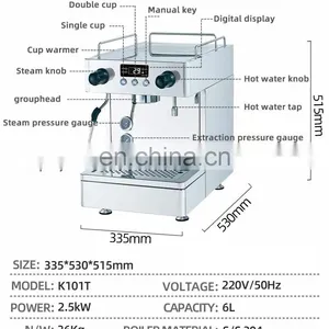 Semi-Automatic Commercial Espresso Coffee Machine thumbnail-2