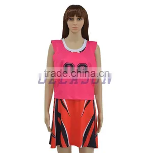 Fashion Women Custom Sublimation Netball Uniforms/cheerleading Uniform thumbnail-2