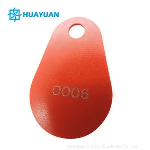 Silk Screen Printing Customized NFC NTAG216 RFID Chip Keytag for Loyalty Management thumbnail-5