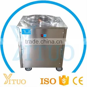 CE Approved Single Flat Pan Instant Ice Cream Roll Machine thumbnail-2