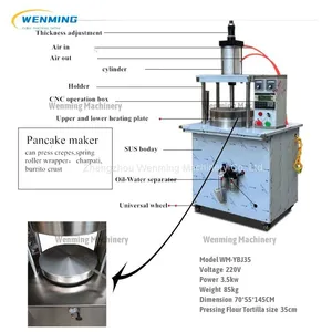 Crepes Pancake Making Machine-Burrito Machine-Automatic Flour Tortilla Maker Machine-tortilla Making Machine thumbnail-3