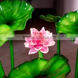 Handmade Murano Glass Water Lily for Garden thumbnail-1