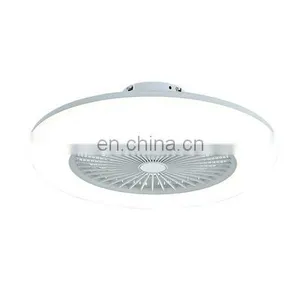 Nordic Bedroom Ceiling Fan Lamp Macaron Electric Fan Restaurant Household Integrated Simple Fan Chandelier thumbnail-2
