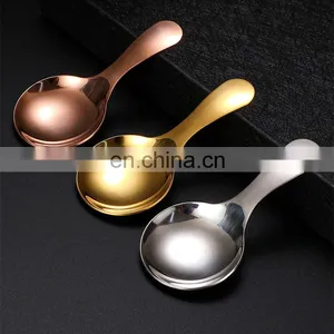 Stainless Steel Spoon Mini Coffee Tea Small Spoons Metal Spice Sugar Salt Scoop Kids Ice Cream Spoon Kitchen Cooking Gadgets thumbnail-5
