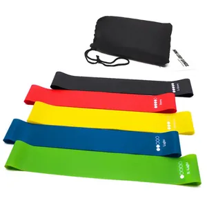 Fitness Bodybuilding Products Wholesale OEM Resistance Band Set 5 Pcs Mini Loop Resistance Bands thumbnail-1