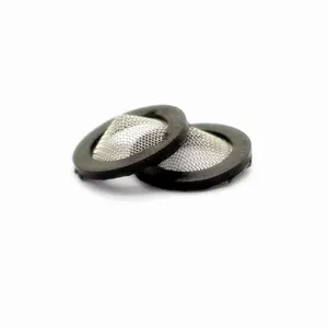 Customized Round Shape Stainless Steel Wire Mesh Filter Disc With Rubber Rim thumbnail-1
