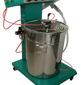 Cerakote Industrial Ceramic Coating Equipment New Powder Coating Booth Electrostatic Spray Gun Steel Substrate Including Pump thumbnail-4