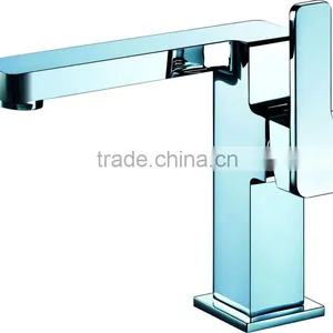8214 New Design Health 59 Copper Deck Mounted Polished Chrome Bathroom Cold Water Basin Mixer With Single Handle thumbnail-1