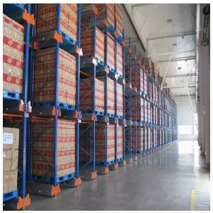 Pallet Shuttle Racking System Warehouse Rack Automatic 4-Way Shuttle Racking Four Way Cold Storage Shuttle Rack thumbnail-1