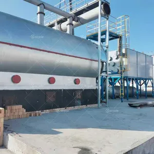 Used Tire Recycling Pyrolysis Plant to Fuel Oil Tyre Pyrolysis Furnace thumbnail-1