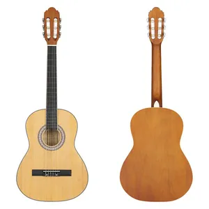 YAN 36-inch Regular Barrel Spruce Top Nanyang Wood Backsides Matte Plywood Classical Guitar YAN-26 thumbnail-1