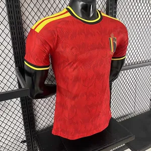 2627 Belgium Home Player Version Jersey, Same Style as the World Cup in USA, Canada, and Mexico, High Quality, Low Price, Short Sleeve Soccer Shirt thumbnail-3