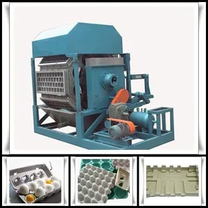 Semi Automatic Egg Tray Making Production Line / Paper Pulp Fruit Tray Machine thumbnail-5
