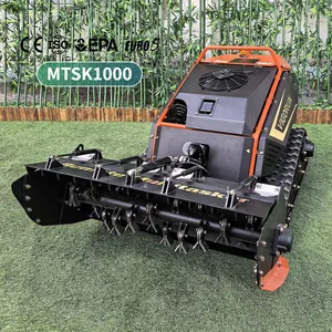 Vigorun Euro5/EPA 0-4km/h Servo Control MTSK1000 Radio Cordless Utility Multitasker Track-mounted Flail Mower Shredder for Sale thumbnail-3