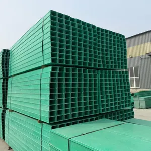 Fiberglass Cable Tray 600mm Wide 75mm Depth 100kg/m Load Industrial Grade Pultruded FRP thumbnail-4