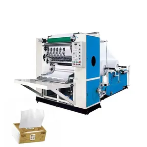Hot Sales Full Automatic Paper Folding Machine With Engine Pump Facial Tissue Paper Production Machinery 100 Pcs/Min Capacity thumbnail-1
