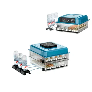 Small Automatic Chicken Duck Poultry Egg Incubator Hatching Incubator 16-200Egg Chicken Duck Goose Piegon Bird Intelligent Constant Temperature thumbnail-1