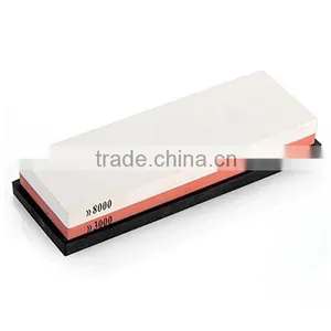 Two Sided Sharpening Stone With Base- 3000/8000 Fine Grit thumbnail-2