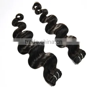 Qingdao Factory Wholesale 7A Brazilian Unprocessed Virgin Hair Weave Body Wave Natural Color Virgin Hair Extension thumbnail-3