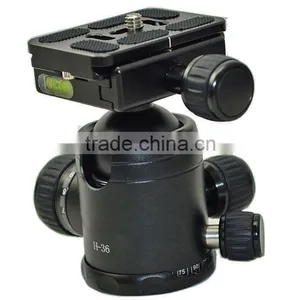 Professional Tripod Ball Head Tripod Mount Adapter Photography Head With Quick Release Plate for Camera Slider Dolly Track thumbnail-4