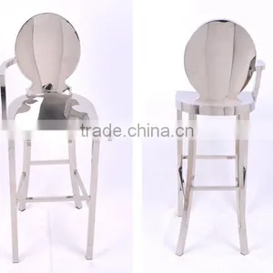New Classic Stainless Steel Bar Chair thumbnail-2