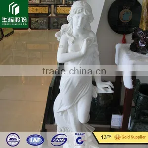 Stone Carving Natural Mixed Color Marble Sculpture Female Statue thumbnail-4