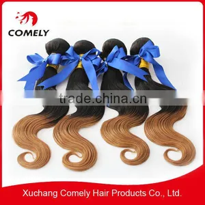 2013 Hot Trend AAAAAA Brazilian Ombre Hair Weaves Two Tone 1b/27# Body Wave thumbnail-1