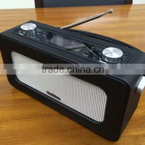 High Quality Portable Leather DAB Radio With Bluetooth thumbnail-2