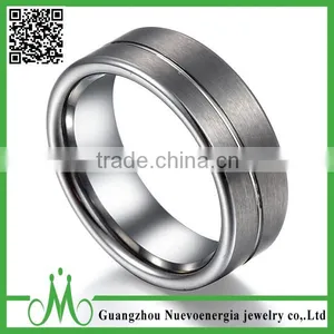 High Quality Tungsten Matte Ring Engagement Band Ring for Men High Polishing Jewelry thumbnail-1