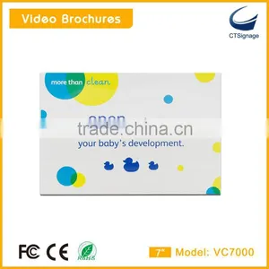 7 Inch Tft Lcd Screen Sexy Video Books Booklets Brochures Business Cards Displays Vc7000 thumbnail-2