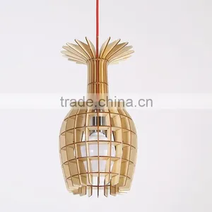 Wooden LED Pendant Light JK-8005B-33 Wooden Restaurant Pendant Lighting E27 Lampholder thumbnail-6