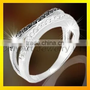 AAA CZ White Gold Rings Micro Pave Setting Rings Gold Rings thumbnail-5