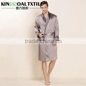 Wholesale Luxury Gifts by 100% Silk Men's Luxury Long Silk Robe thumbnail-1