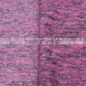 Grey Melange Polyester Viscose Spandex Jersey Fabric for Sweart Shirt thumbnail-4