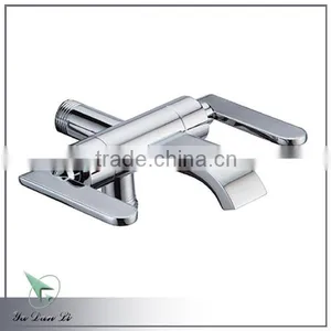 Dual Handle in Wall Brass Garden Tap S024 thumbnail-1