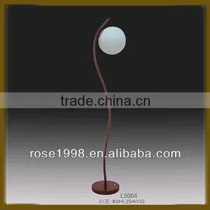 Solid Wood and Glass Floor Lamp Made in China thumbnail-1