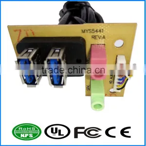 Dual USB3.0 HD AUDIO I/O Port All-in-one PC Case Panel Cable Front Panel Mount Cable thumbnail-1