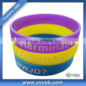 Customized Logo Custom Silicone Rubber Wristband thumbnail-1