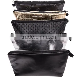 Promotion Custom Leather Ladies Fashion Travel Set Cosmetic Bag For Makeup thumbnail-5