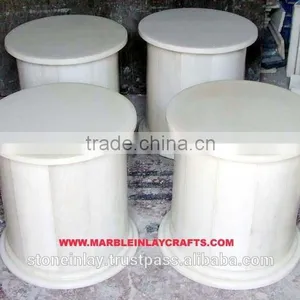 Round Marble Table Base thumbnail-1