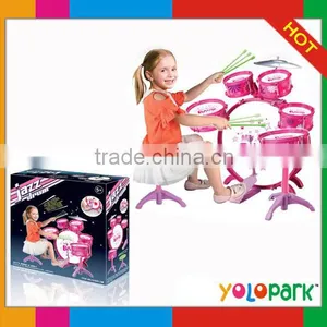 Children Toy Musical Instrument Young Drummer Girl Kids Samll Jazz Toy Drum thumbnail-1