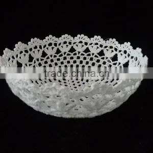 Crocheted Lacy Treasure Box, Thread Crochet Storage Bowls thumbnail-6