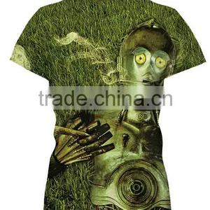 No MOQ Green Sport Tshirt Digital Printing Custom T Shirt Quality Choice thumbnail-4