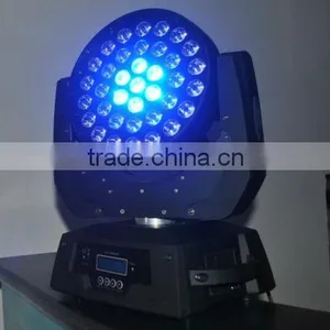 Tri-color LED Moving Head Light With 3 Circles Effect/ 37leds* 9w Led Moving Head Light Wash thumbnail-1