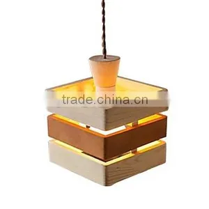 Pendant Lights Wood 220V Oak Simple Modern thumbnail-1