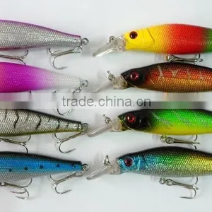 11cm 15.2g Fresh Water Bass Lure Minnow Baits Fake Hard Bait With Size #4 Fishhook MI006 thumbnail-1