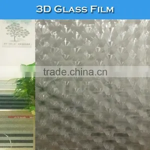 D100 Colored Glue 3D Glass Film Shop Office Window Sticker Foil thumbnail-5